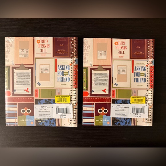 ♠️ 2 Kate Spade “Book Club” Spiral Notebooks. NWT and in original packaging. - Picture 2 of 4